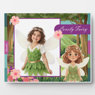 Personalized Lovely Fairy Tabletop Photo Fotoplaat
