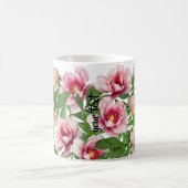 Personalized Low Poly Peony Coffee Mug Koffiemok (Center)