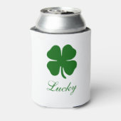 Personalized Lucky Green Clover Blikjeskoeler (Blikje Achterkant)