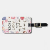 Personalized Luggage Tag - Go Anywhere! Bagagelabel (Voorkant horizontaal)