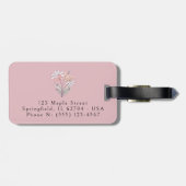 Personalized luggage tag, luggage tag bagagelabel (Achterkant horizontaal)