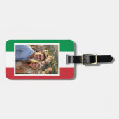Personalized luggage tags, Italian flag Bagagelabel (Voorkant horizontaal)
