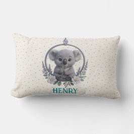 Personalized Lumbar Baby Pillow – Baby Koala Kussen