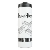 Personalized Lunchkins Building Bricks Lunch Box Thermosbeker (Voorkant)