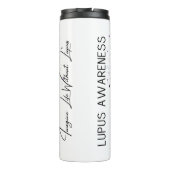 Personalized Lupus Awareness Thermal Tumbler Thermosbeker (Achterkant)