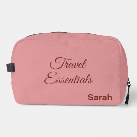 Personalized Luxury Deluxe Travel Kit Toilettasje (Voorkant)