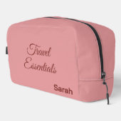 Personalized Luxury Deluxe Travel Kit Toilettasje (Rechterhoek)