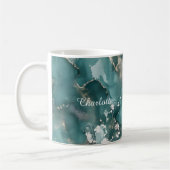 Personalized Luxury Marble Pattern Custom Name Mug Koffiemok (Links)