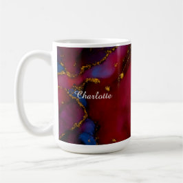 Personalized Luxury Marble Pattern Custom Name Mug Koffiemok