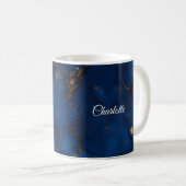 Personalized Luxury Marble Pattern Custom Name Mug Koffiemok (Voorkant rechts)