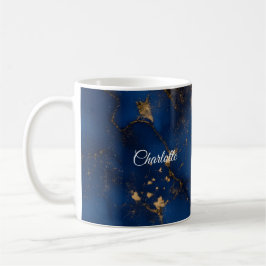 Personalized Luxury Marble Pattern Custom Name Mug Koffiemok