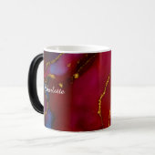 Personalized Luxury Marble Pattern Custom Name Mug Magische Mok (Voorkant links)