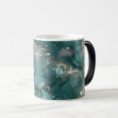 Personalized Luxury Marble Pattern Custom Name Mug Magische Mok (Voorkant rechts)