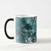 Personalized Luxury Marble Pattern Custom Name Mug Magische Mok (Links)