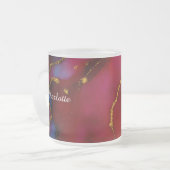 Personalized Luxury Marble Pattern Custom Name Mug Matglas Koffiemok (Voorkant links)