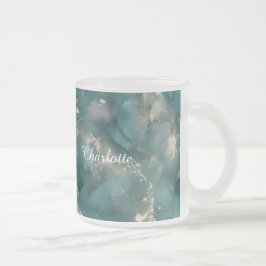 Personalized Luxury Marble Pattern Custom Name Mug Matglas Koffiemok