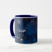 Personalized Luxury Marble Pattern Custom Name Mug Mok (Voorkant links)