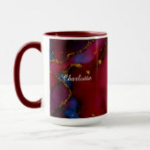 Personalized Luxury Marble Pattern Custom Name Mug Mok (Links)