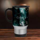 Personalized Luxury Marble Pattern Custom Name Reisbeker