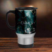 Personalized Luxury Marble Pattern Custom Name Reisbeker