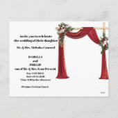 Personalized Luxury Wedding Invite Template"  Feestdagenkaart (Achterkant)