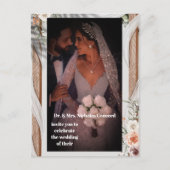 Personalized Luxury Wedding Invite Template"  Feestdagenkaart (Voorkant)