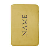 Personalized M Gold Bath Mat with Custom Name (Voorkant Verticaal)