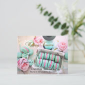 Personalized Macarons Recipe Template Postcard Briefkaart (Staand voorkant)