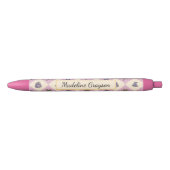 Personalized Magic Academy Wizard School Pink Zwarte Inkt Pen (Voorkant)