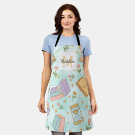 Personalized Magic Books Girl Kitchen Mint Green Schort