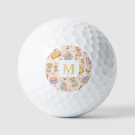 Personalized Magic Books Girl School Pink Golfballen