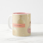 Personalized Magic Potion Bottle Pattern Tweekleurige Koffiemok (Voorkant links)