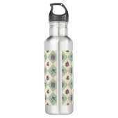 Personalized Magical Book Academy Wizard Green Waterfles (Achterkant)