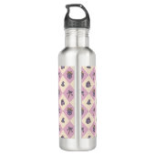 Personalized Magical Book Academy Wizard Pink Waterfles (Achterkant)