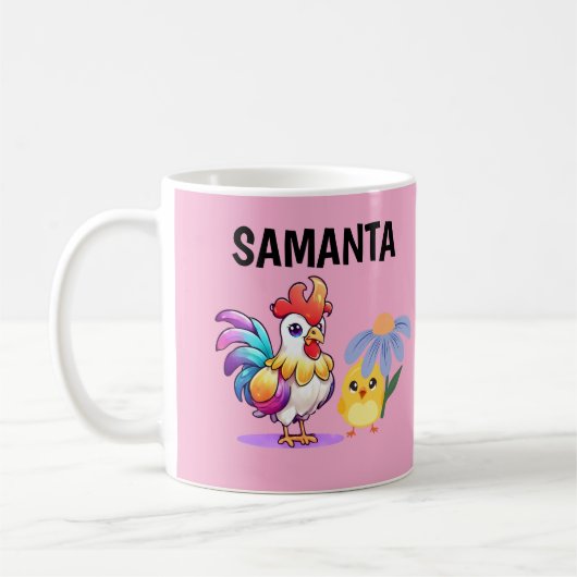Personalized Magical Rooster Mug Koffiemok (Links)