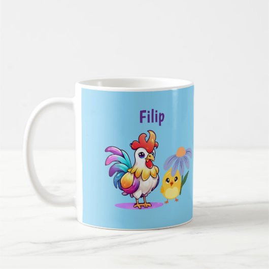 Personalized Magical Rooster Mug Koffiemok (Links)