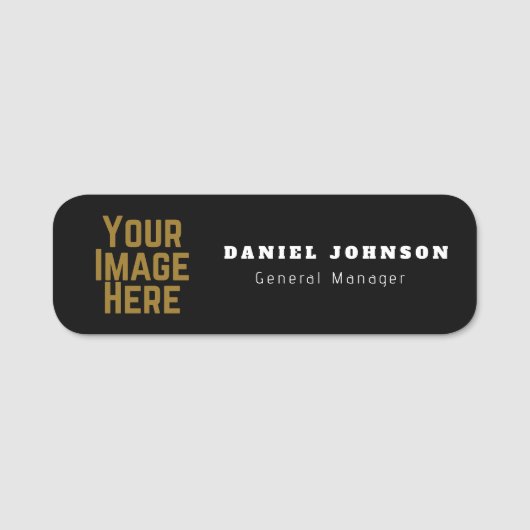 Personalized Magnetic Company Employee Name Tag (Voorkant)