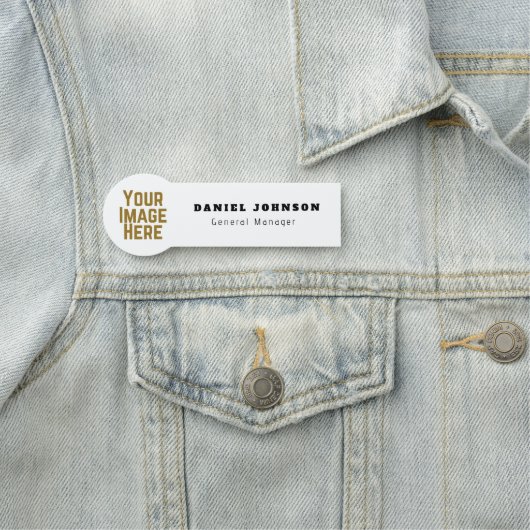 Personalized Magnetic Company Employee Name Tag (In situ)