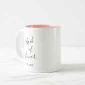 Personalized Maid of Honor Tweekleurige Koffiemok (Voorkant links)