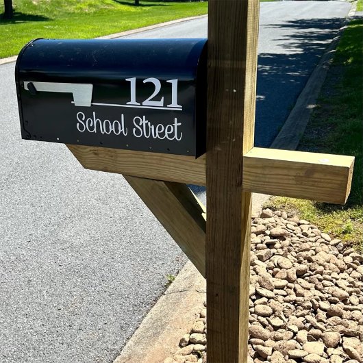 Personalized Mailbox Number and Address Sticker