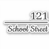 Personalized Mailbox Number and Address Sticker (Voorkant)