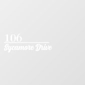 Personalized Mailbox Sticker Custom Name Address (Vel)