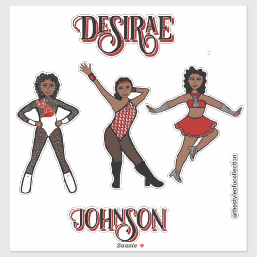 Personalized Majorette / 3- Style Sheer White #1 Sticker (Vel)