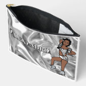 Personalized Majorette Dancer Liquid Silver #1 Etui (Open)