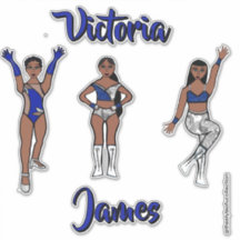 Personalized Majorette Silver Blue Twist #1