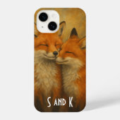 Personalized Making Memories Together S K Valentin iPhone Hoesje (Achterkant)
