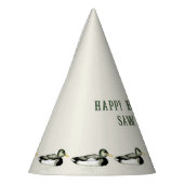 Personalized Mallard Duck Birthday Feesthoedjes (Links)