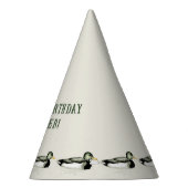 Personalized Mallard Duck Birthday Feesthoedjes (Rechts)