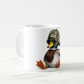 Personalized Mallard Duck — Funny Valentine’s Day  Koffiemok (Voorkant links)