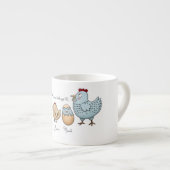 Personalized Mama Chicken Chicks – Custom Names  Espresso Kop (Voorkant rechts)
